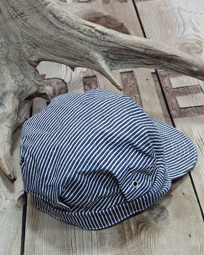 画像4: HEADLIGHT -11oz. HICKORY STRIPE WORK CAP- 