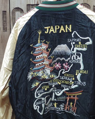 画像1: TAILOR TOYO -SOUVENIR JACKET "JAPAN MAP" × "GOLD DRAGON"- 