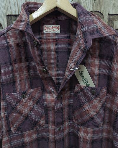 画像2: SUGAR CANE -TWILL CHECK WORK SHIRT- OMBRE CHECK 