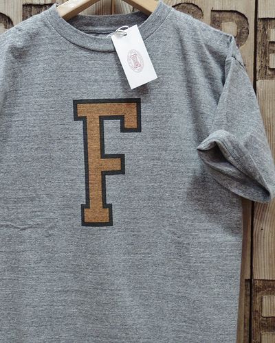 画像1: FULLCOUNT 5501PT -Heather Grey T "F"- 