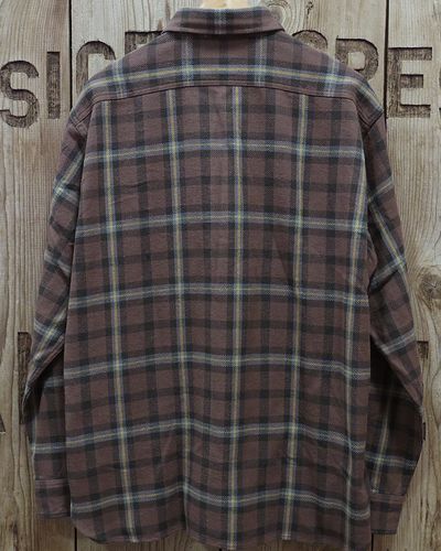 画像5: SUGAR CANE -TWILL CHECK WORK SHIRT- BROWN CHECK 