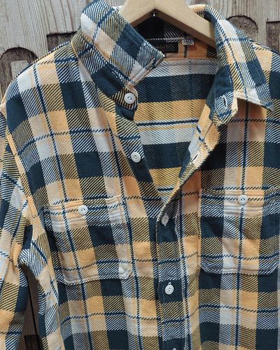 画像2: FULLCOUNT 4085 -Original Cotton Check Flannel Work Shirt- 