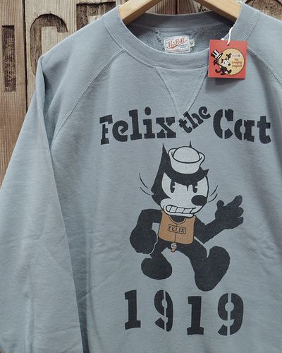 画像1: TOYS McCOY -GARMENT DYING SWEAT SHIRT "FELIX THE CAT 1919"- 