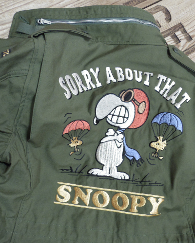 画像5: TOYS McCOY - M-65 COAT, MAN'S, FIELD W/HOOD / SNOOPY "SORRY ABOUT THAT"- 