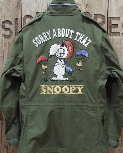 画像4: TOYS McCOY - M-65 COAT, MAN'S, FIELD W/HOOD / SNOOPY "SORRY ABOUT THAT"- 