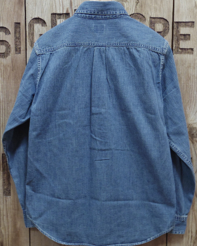 画像4: BARNS -8oz DENIM BD SHIRT- WIDE SPREAD COLLAR 