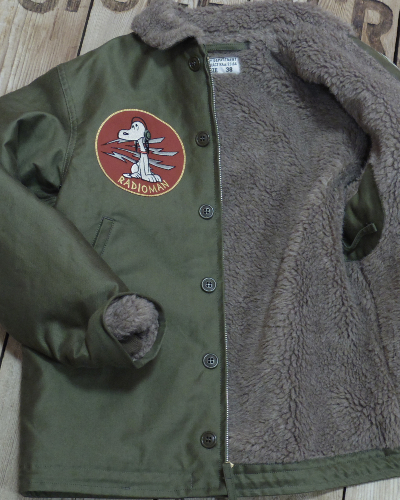 画像4: TOYS McCOY - N-1 DECK JACKET SNOOPY "RADIOMAN" - 