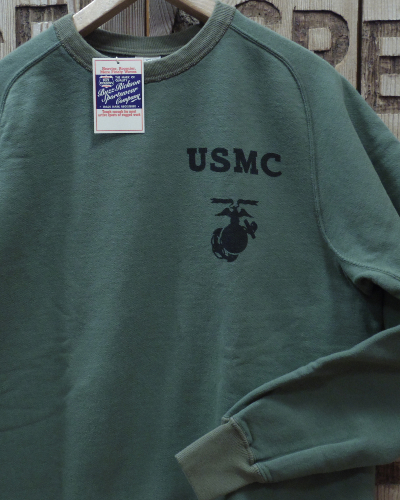 画像1: Buzz Rickson's -FREEDOM SLEEVE SWEAT SHIRT "USMC"- 