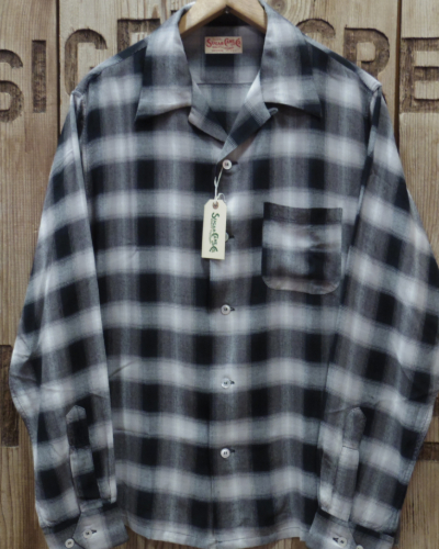 画像1: SUGAR CANE -RAYON OMBRE CHECK OPEN SHIRT- 