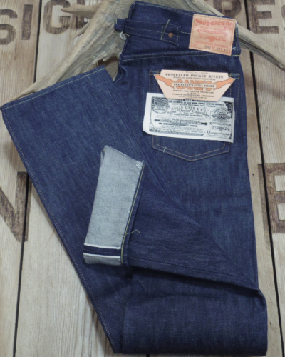 画像2: SUGAR CANE -Super "Denim" Collectibles #5 14.25oz. BLUE DENIM WAIST OVERALLS 1942 MODEL- 