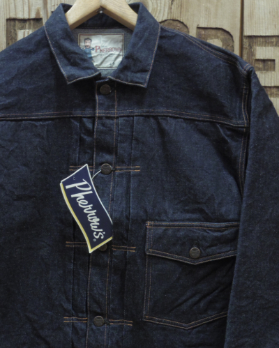 画像1: Pherrow's "400J" Stronghold 1st Model Denim Jacket 