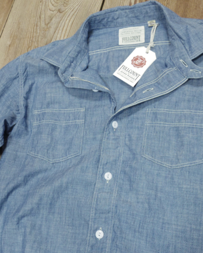 画像3: FULLCOUNT 4091 -20s Short Chambray Shirt- 
