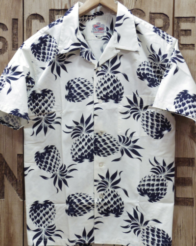 画像2: Duke Kahanamoku -"DUKE'S PINEAPPLE" Cotton Hawaiian Shirt 