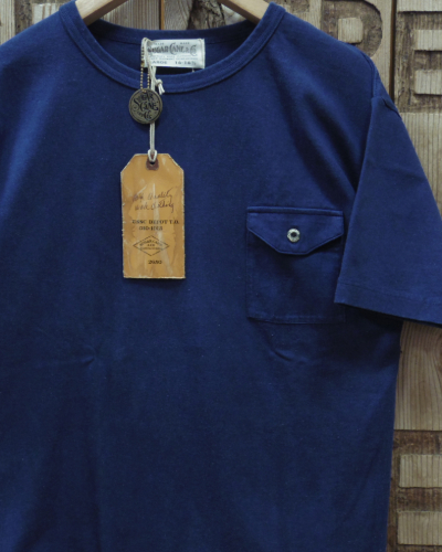 画像1: SUGAR CANE -INDIGO DYE POCKET T-SHIRT- 