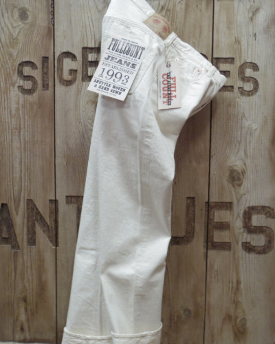 画像1: FULLCOUNT -1101EC Straight Ecru Selvedge Denim- 