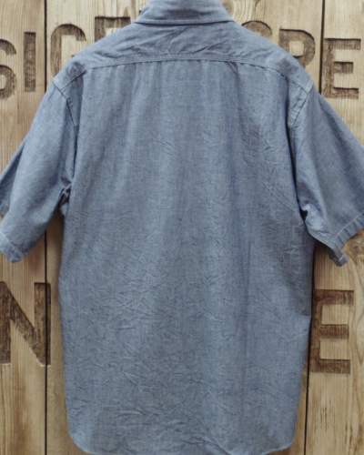 画像5: SUGAR CANE -BLUE CHAMBRAY WORK SHIRT (SHORT SLEEVE)- 