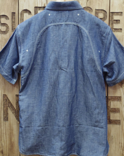 画像5: Pherrow's "770WSS" Short Sleeve Chambray Work Shirt 