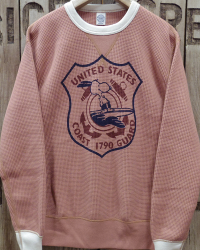 画像2: TOYS McCOY -BIG WAFFLE CREW NECK SHIRT "SNOOPY U.S. COAST GUARD 1790"- 