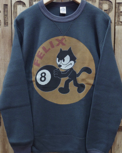 画像2: TOYS McCOY -BIG WAFFALE CREW NECK SHIRT "FELIX 8 BALL"- 