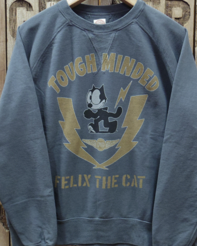 画像2: TOYS McCOY -GARMENT DYING SWEAT SHIRT "FELIX THE CAT TOUGH MINDED"- 