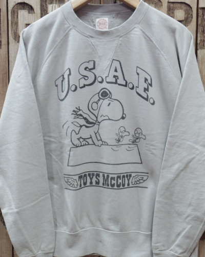 画像2: TOYS McCOY -GARMENT DYING SWEAT SHIRT "SNOOPY U.S.A.F. FLYING ACE"- 