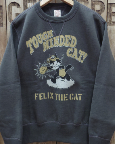 画像2: TOYS McCOY -HEAVYWEIGHT SWEAT SHIRT / FELIX THE CAT "TOUGH MINDED CAT!"- 